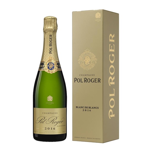 [2148] CHAMPAGNE POL ROGER BLANC DE BLANCS CON ESTUCHE 2016 750 ML