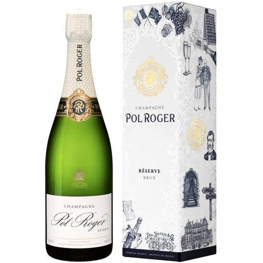 [2147] CHAMPAGNE POL ROGER BRUT RESERVE CON ESTUCHE 750 ML