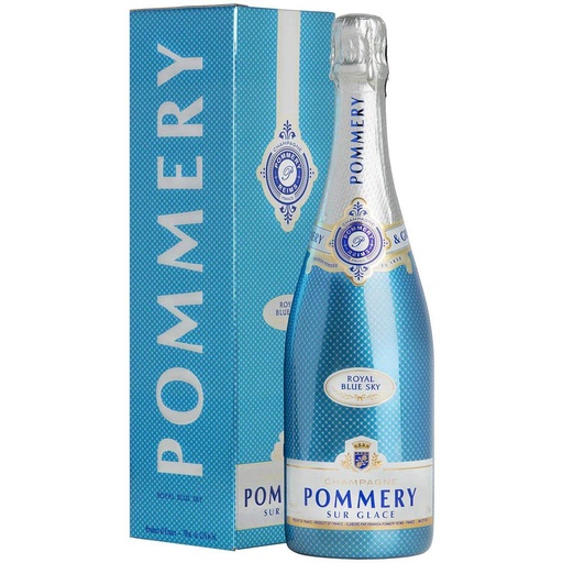 [725] CHAMPAGNE POMMERY BLUE SKY CON ESTUCHE 750 ML
